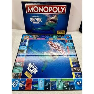 Discovery Shark Week Monopoly Board Game